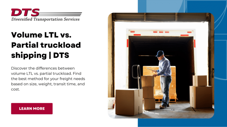 Volume LTL vs partial truckload